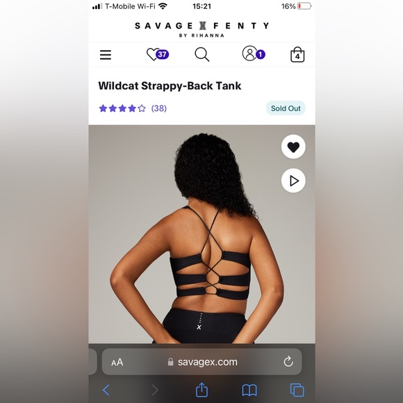 SavageX Wildcat Strappy Back Tank - Picture 1 of 2